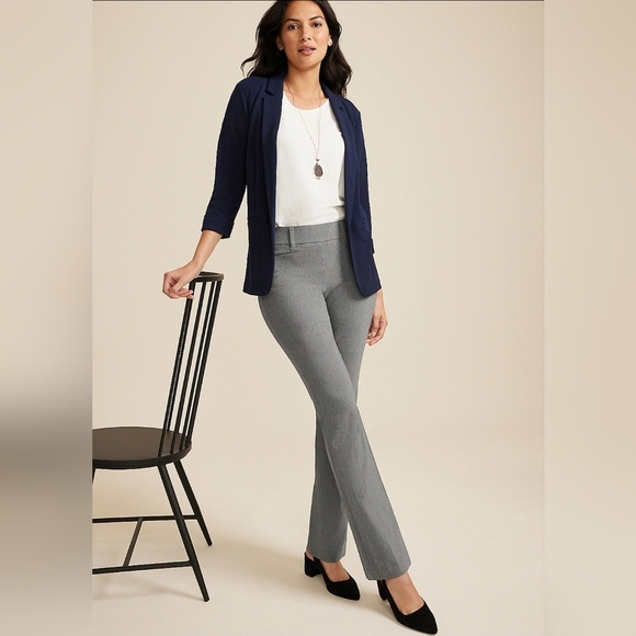 Women's Maurices Bengaline Mid Rise Boot Cut Pants, Gray, Size 22W Regular, NWT - Picture 1 of 12